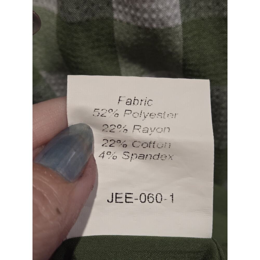 JessaKae Orchard Green & White Gingham Dress Cottagecore Prariecore Elastic | S - Picture 9 of 16
